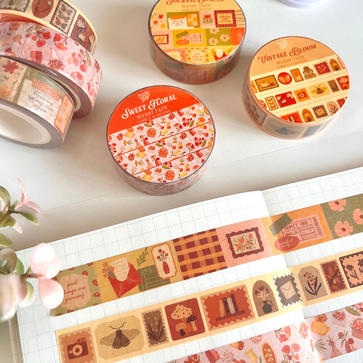 Vintage Bloom Floral | Washi Tape