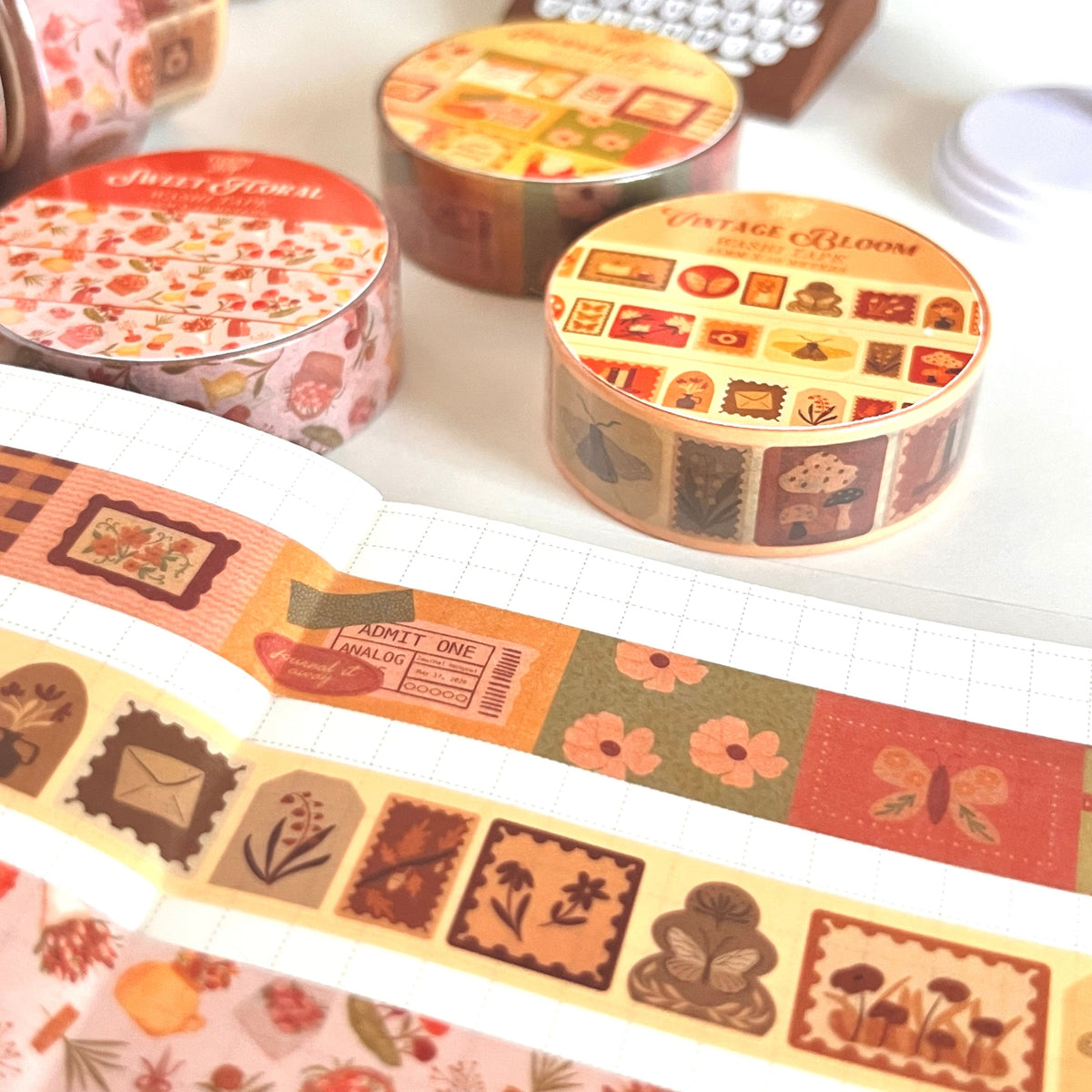 Vintage Bloom Floral | Washi Tape
