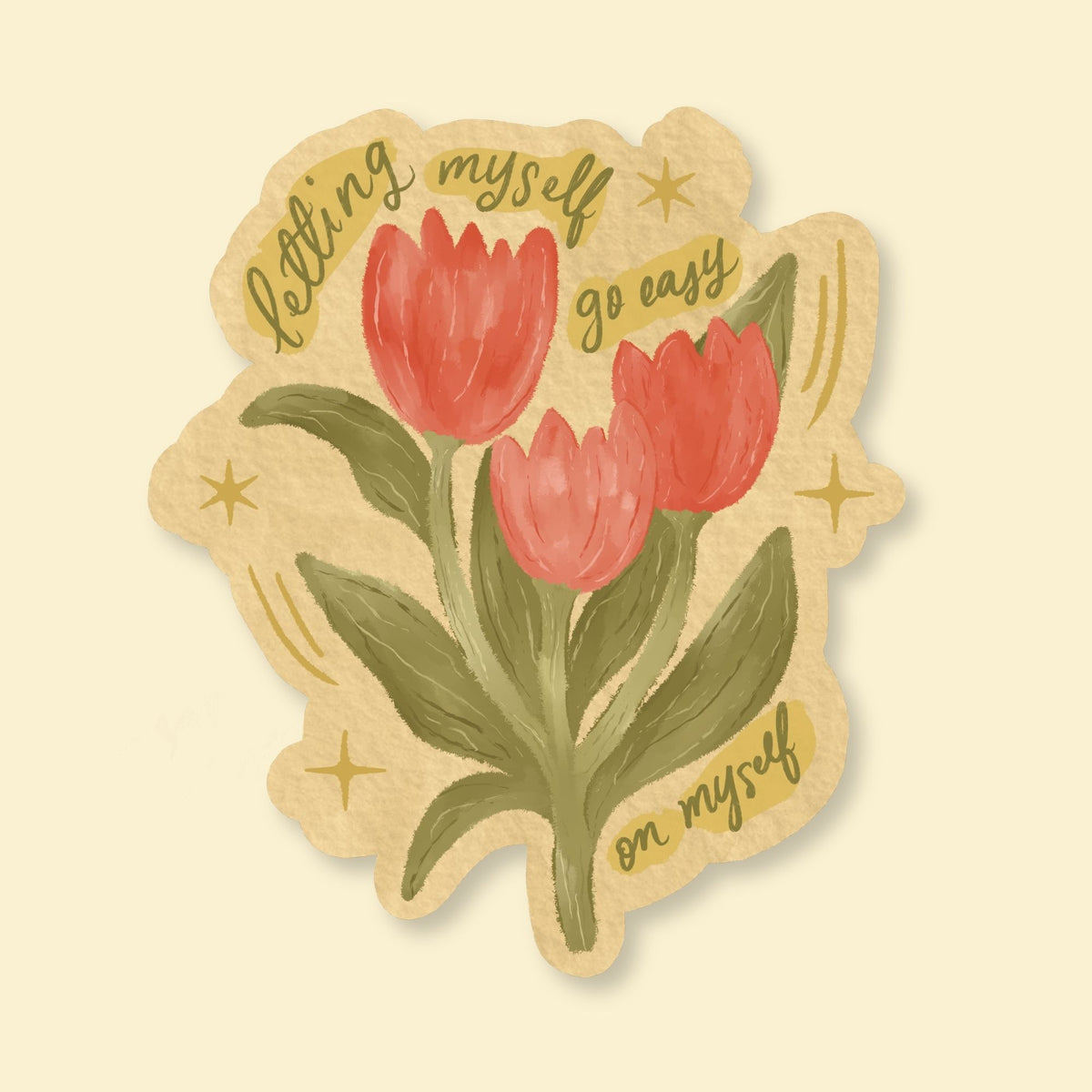 Easy on Myself | Vinyl Sticker