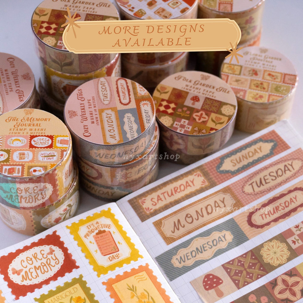 Memory Journal Stamp Washi Tape