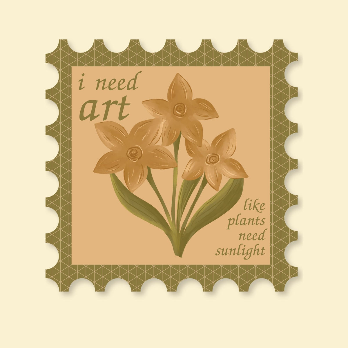 I Need Art | Vinyl Sticker