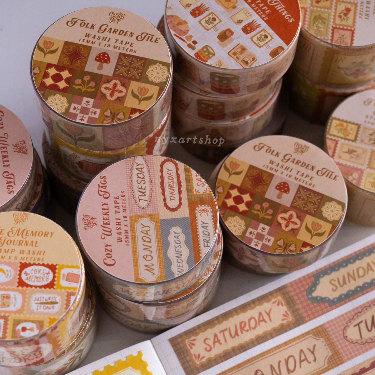 Memory Journal Stamp Washi Tape