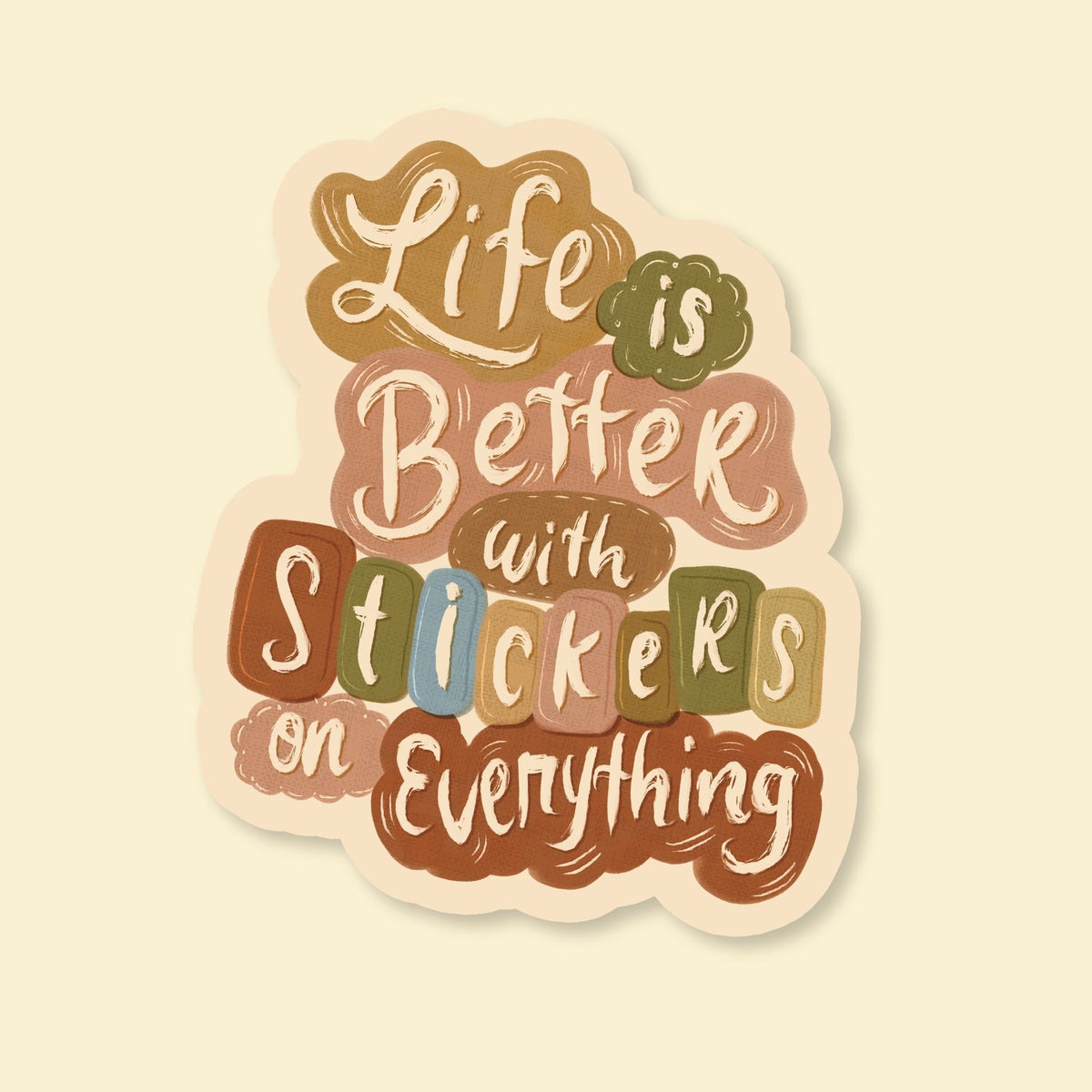 Life is Better With Stickers l | Vinyl Sticker