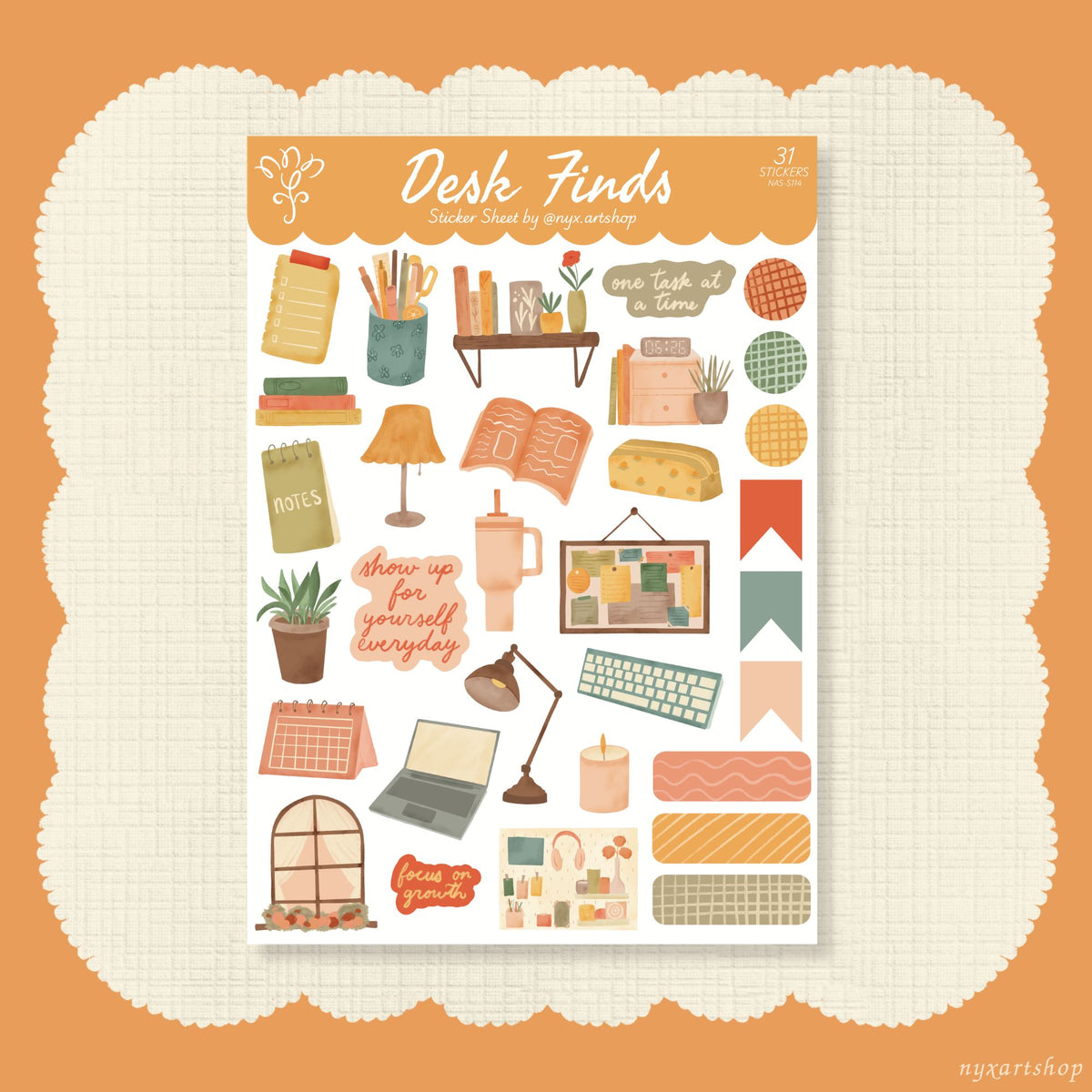 Desk Finds Sticker Sheet
