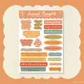 Journal Thoughts (Candy) Sticker Sheet