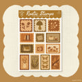 Rustic Stamps Sticker Sheet