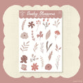 Dusky Blossoms Sticker Sheet