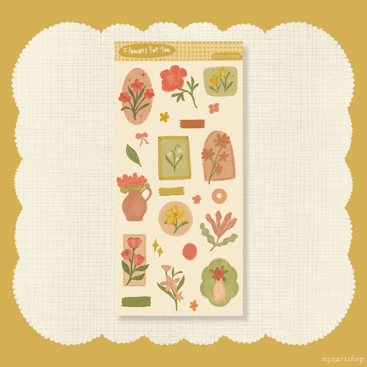 Flowers for You | Sticker Sheet
