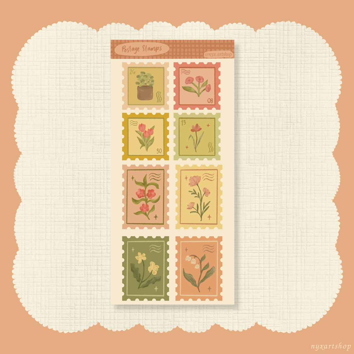 Postage Stamps | Sticker Sheet