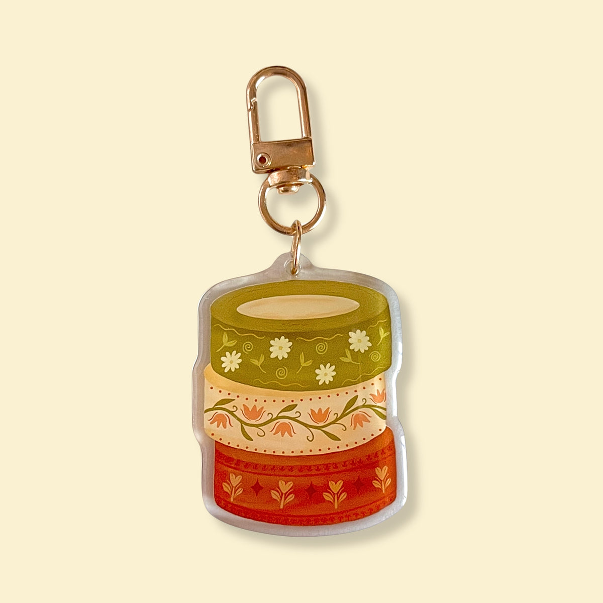 Washi Tape Art | Acrylic Keychain