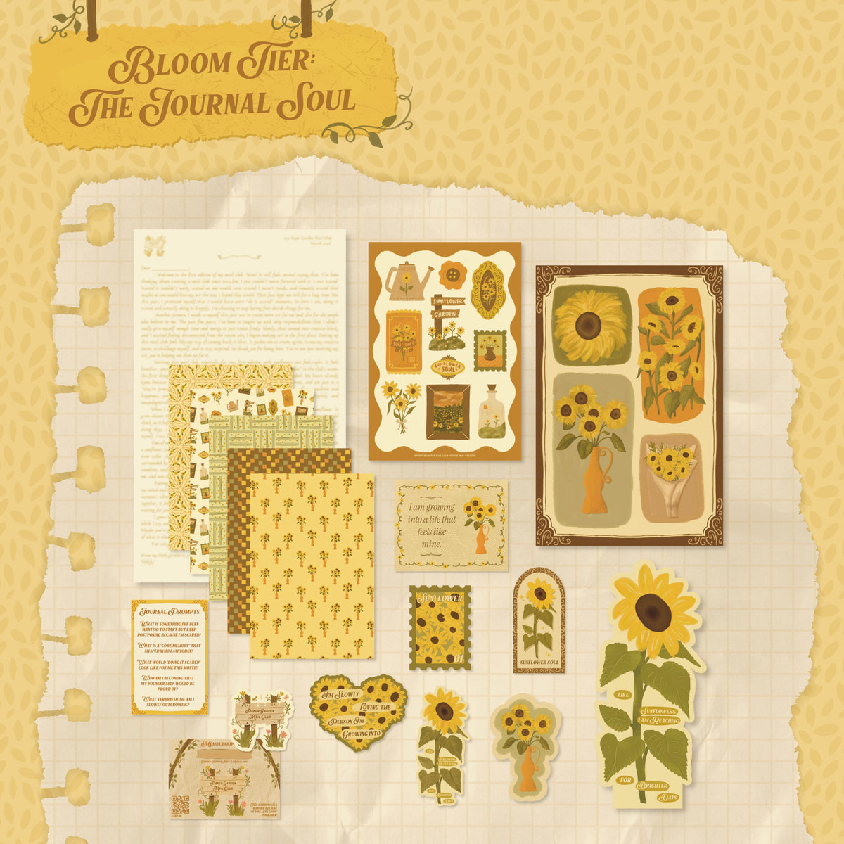 Sunflower: Edition 01 Paper Garden Mail Club (March 2026)