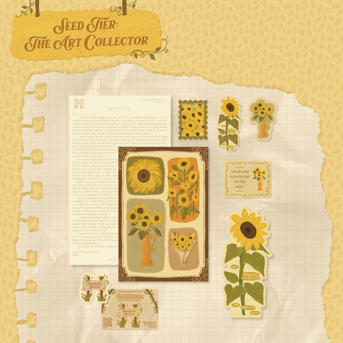 Sunflower: Edition 01 Paper Garden Mail Club (March 2026)