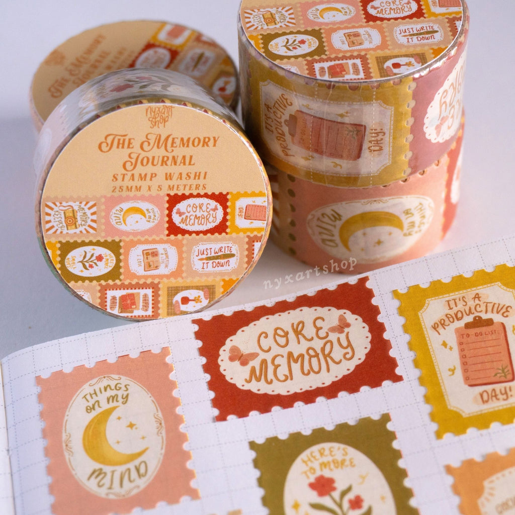 Memory Journal Stamp Washi Tape